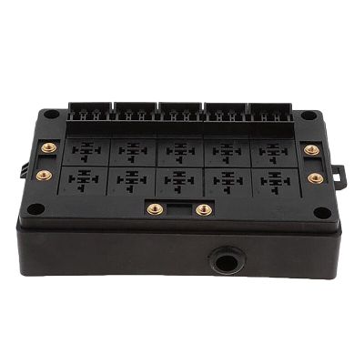 Car Relay Socket Black Box 18 Way Blade Fuse Holder for Automotive Marine Fuses Accessories