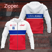 New New Hooded Zipper Coat for Haas F1 Team Uralkali 1&amp;1 Mens Spring And Autumn Fashion Women in 2022 popular