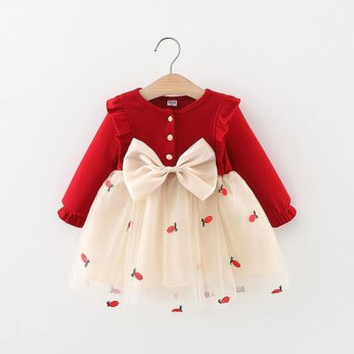 【Ready】🌈 baby dress summer ildrens high-end clot fgn sle one-year-old rl summer dress short-sed mesh