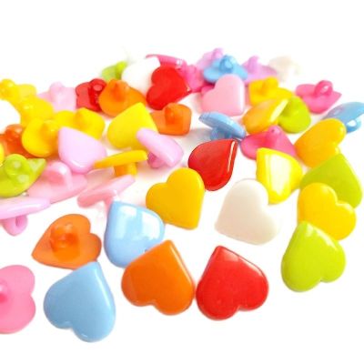 【CW】 50/100pcs 15mm Colors Shank Plastic Buttons Children 39;s Apparel Sewing Accessories Crafts