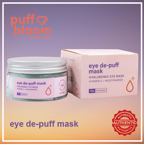 Puff and Bloom Eye DePuff Mask Hyaluronic Eye Mask with Vitamin C and