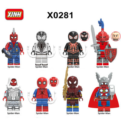 LT【ready stock】X0281 Spider Man Building Blocks Assembling Modular Minifigure Toy Educational Toys For Kids Boys เลโก้ kids toy【cod】