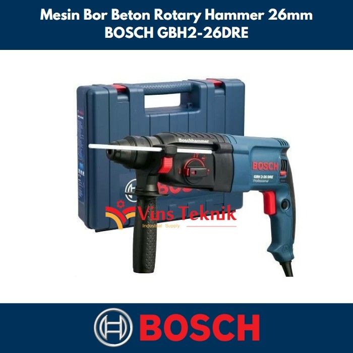 MESIN BOR BETON BOSCH GBH 2-26 DRE MESIN ROTARY HAMMER BOSCH GBH2-26 ...