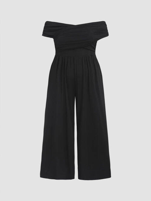 Cider Offshoulder Criss Cross Jumpsuit Curve & Plus Lazada PH