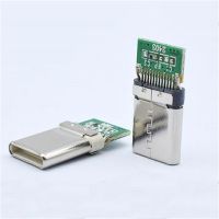 JITEN สายไฟและสายเคเบิลบัดกรีบอร์ด PCB USB 2.0 12/24พินผ่านรูตัวผู้เต้ารับสำหรับชาร์จตัวผู้อะแดปเตอร์ตัวรับสัญญาณ USB อะแดปเตอร์ตัวเชื่อมชนิด C