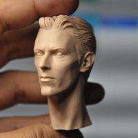 Unpainted 16 Scale David Bowie Head Sculpt Model For 12 Action Figure Dolls Painting Exercise No.538