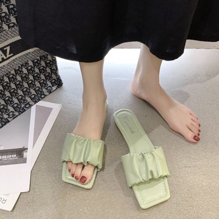 korean-slippers-square-head-sandals-flat-sandals