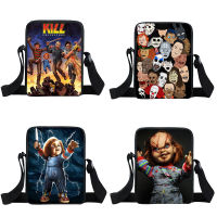 Horrible Nightmare Messenger Bag Clown Pattern Book Bag for Woman Shoulder Bags Women Totes Teenage Girls Handbag Gift