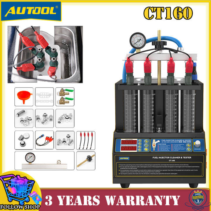 AUTOOL CT160 Injector Tester Ultrasonic Cleaning Diesel Injector 110V