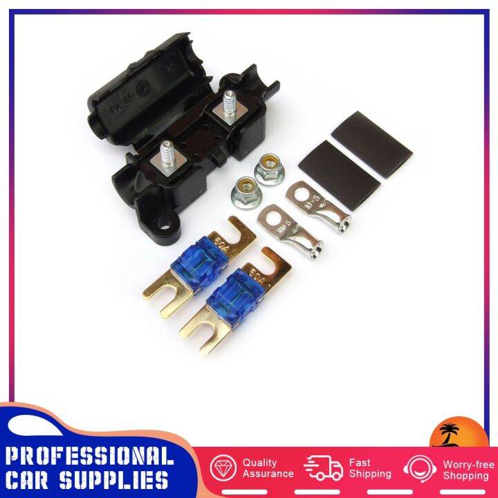 60 Amp In line Fuse Box Holder Set With Midi Fuse Terminal Heat Shrink