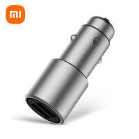 Xiaomi ชาร์จในรถยนต์รุ่นชาร์จเร็ว 36W Car Charger QC3.0 เอาต์พุตพอร์ตคู่ การควบคุมอุณหภูมิอัจฉริยะ เข้ากันได้กับ iOS แอนดรอยด์