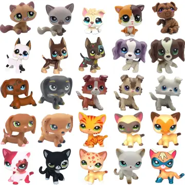 LPS CAT Old Littlest pet shop bobble head Toys Mini Short Hair Kitten  HIMALAYAN Kitty Husky Dog Spaniel Collie Great Dane