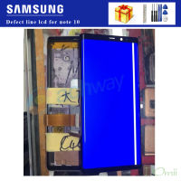 ข้อบกพร่องกับสายเฉพาะ Lcd ของแท้สำหรับ Samsung Galaxy Note 10 Plus N975F สัมผัสหน้าจอ LCD หน้าจอดิจิตอล