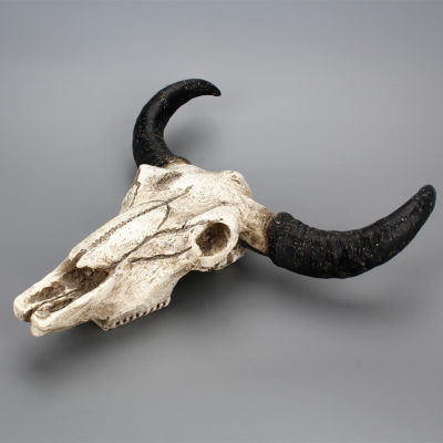 แขวนผนังตกแต่ง3D Shofare Horns Skull เครื่องประดับ Longhorn แกะวัว Skull Art Craft สัตว์ป่า Figurine Home Decor ฮาโลวีน