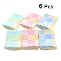 【CC】⊕❁  6pcs Small Hand Cotton Washcloths Gauze for Infant Kids