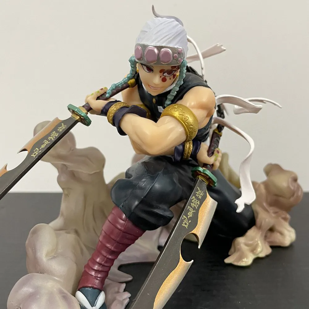 Anime figure Demon slayer Double Sword Form Yu Mari Tian Yuan Boxed Demon  slayer action figures statue Anime collectibles | Lazada