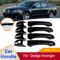 Afor Dodge Avenger GTS 2008 ~ 2014 2009 2010กลอสสีดำมือจับประตูสมาร์ทปกจัดแต่งทรงผมสติกเกอร์ตัดรถอุปกรณ์ป้องกัน M