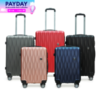 HQ LUGGAGE กระเป๋าเดินทาง ABS 4 ล้อคู่ กุญแจล็อค 3 รหัส รุ่น 8866