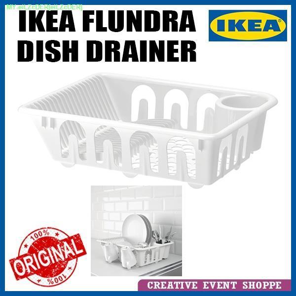 FLUNDRA Dish drainer, white - IKEA