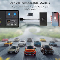 Wireless CarPlay Adapter สำหรับ Iosandroid 2.4GHz 5GHz Wireless Auto Car Adapter แบบมีสายเป็นไร้สาย Carplay Dongle WiFi Plug