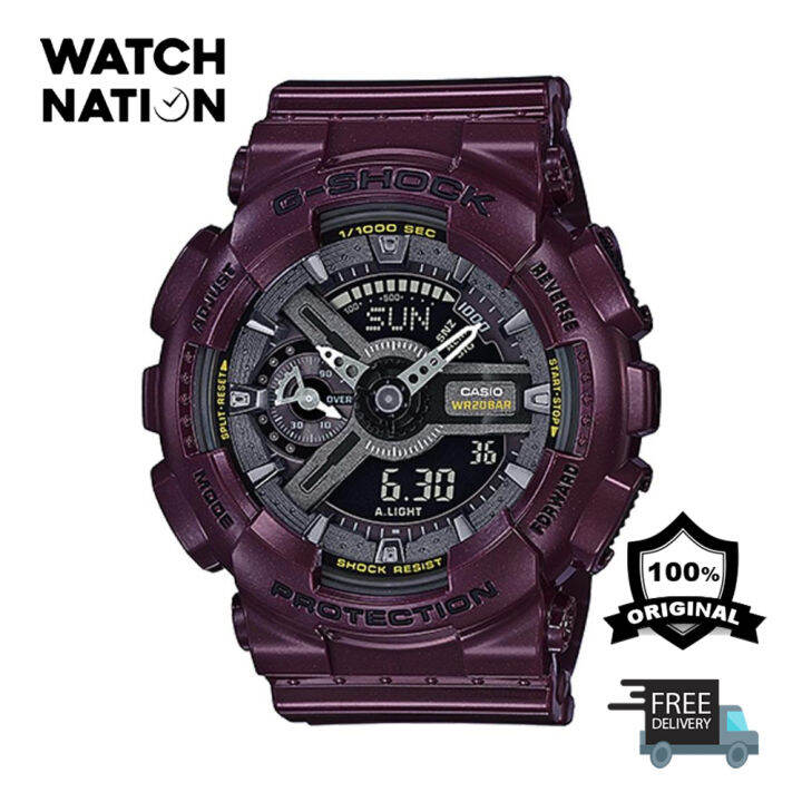 Burgundy g shock online watch