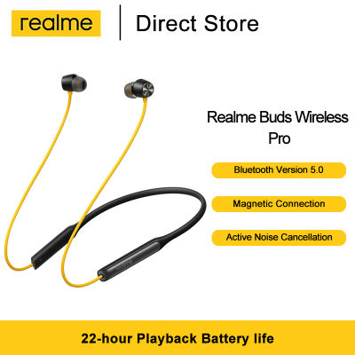 Realme Buds Wireless Pro Bluetooth 5.0 Earphone Neckband Headset Active Noise Cancellation Bass Boost Driver Sports Earphone