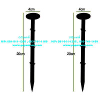 (2อัน) หมุดยึดพลาสติกคลุมวัชพืช หมุดยึดพลาสติกกันหญ้า ยาว 8นิ้ว (19ซม.)  ทรงตะปู หมุดสวน หมุดยึดพลาสติกคลุมดิน หมุดปักพลาสติกกันหญ้า