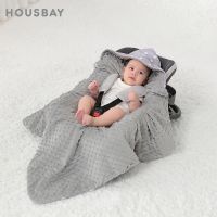 Newborn Baby Blanket Sleepsack On Basket Stroller Car Seats Go Out Portable Windproof Warm Baby Sleeping Bag Grey Stars Print