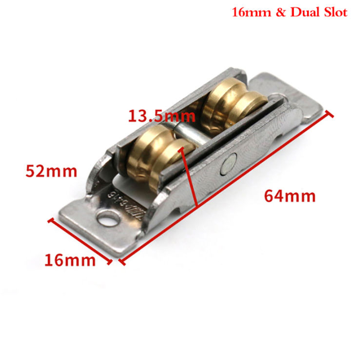mareannes-ล้อสำหรับรอกหน้าต่างสแตนเลส-ล้อทองแดงไร้ร่องตัวยูลูกกลิ้งประตูฮาร์ดแวร์ติดตั้งหน้าต่างกระจกบานเลื่อน