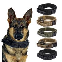 【CW】 Double Buckle Tactical Dog Collar Military Training Heavy Big Dog Collar Nylon for German Shepherd Large Dog Outdoor Accessories