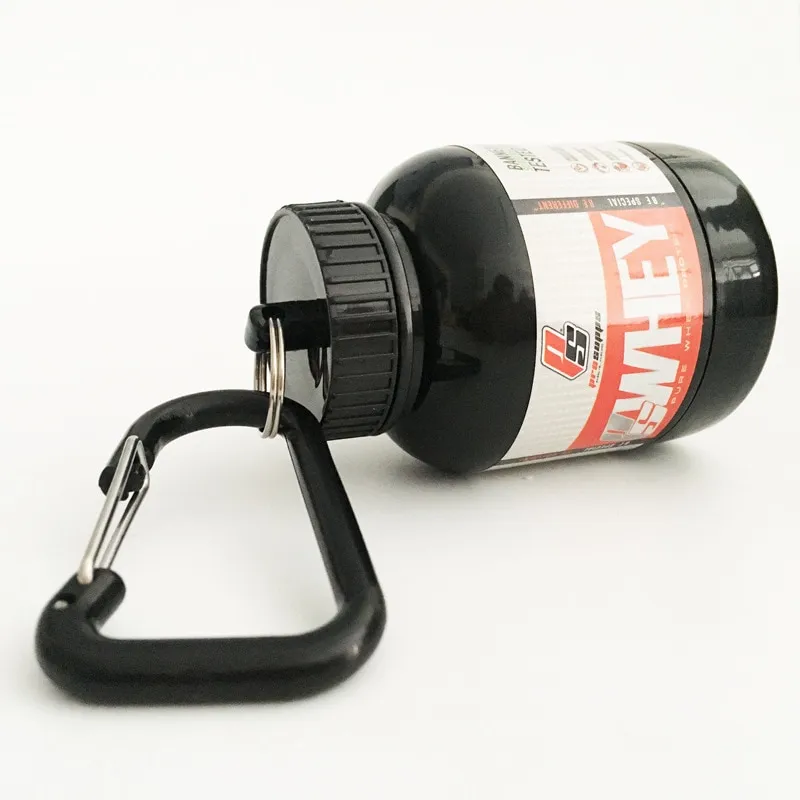 Protein Powder Container Pill Organizer Keychain Sport Nutrition Water  Bottle