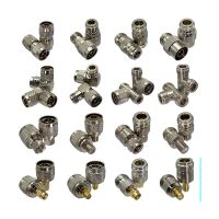 【LZ】✸☃™  N para N SMA F TV macho e fêmea Jack conector coaxial RF ângulo direito terminais de fio reto adaptador 1Pc