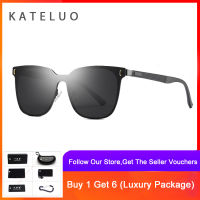 Kateluo แบรนด์คลาสสิกบุรุษแว่นกันแดดขนาดใหญ่เลนส์โพลาไรซ์ UV400 ชายอาทิตย์แว่นตาสำหรับผู้ชายอุปกรณ์แว่นตา 8033