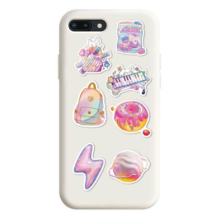 lz-10-60pcs-mixed-girls-holographic-laser-cartoon-stickers-luggage-phone-laptop-cute-diy-cool-kid-toy-gradient-sticker-decals