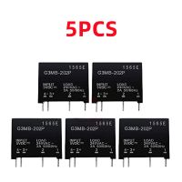 5ชิ้นรีเลย์โมดูล G3MB-202P G3MB 202P DC-AC PCB SSR In 5V DC Out 240V AC 2A โมดูลโซลิดสเตทรีเลย์