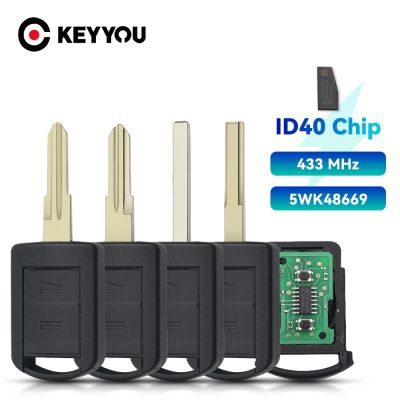 KEYYOU Remote ID40 Chip 433 Mhz ASK Car Key For Opel Vauxhall Corsa c Meriva astra h j g d Combo Auto Key Car Accessories