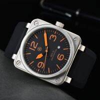 2023 New Original BR Brand Sports Luxury Multifunction Mechanical Watch Business Silicone Strap Mens Ross Square Watch AAA Clock