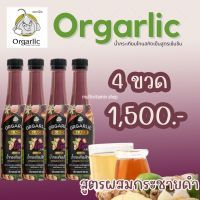 Orgarlic Black ออร์กาลิค น้ำกระเทียมโทน สูตรผสมกระชายดำ ผสม ขิง กระชาย แอปเปิ้ลไซเดอร์ และน้ำผึ้ง ผสมน้ำรสมะนาว 10%