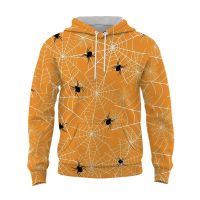 Spring and Autumn New Mens Hoodie Spider 3D Printed Mens Hoodie Casual Style Mens Hoodie Fashion Trend Loose Mens Hoodie