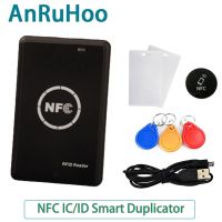 RFID mesin fotokopi frekuensi ganda NFC kartu Chip pintar pembaca enkripsi 13.56Mhz kunci duplikator 125Khz Token Writer Clone Programmer