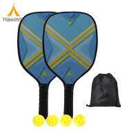 Hawlee Pickleball ชุดที่มี4ลูกและกระเป๋าเก็บของสำหรับการใช้งานกลางแจ้งในร่ม