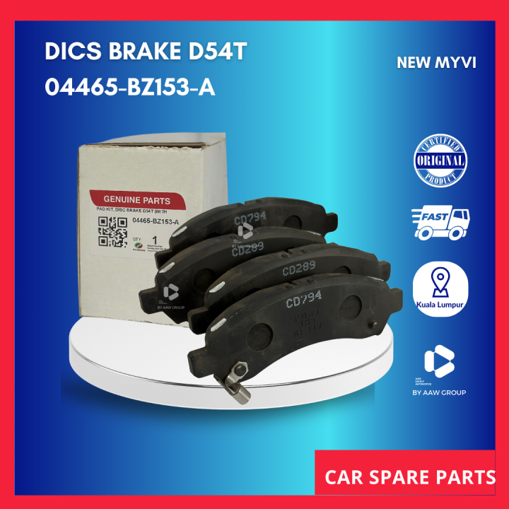 Perodua Axia Bezza Myvi Lagi Best Years Front Brake Pad Bz A From Japan Lazada