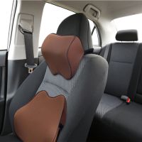 2pcs/set Car Back Neck Cushion Comfortable Car Seat Headrest Pillow Head Support Neck Rest Protector Auto Interior Accessories Seat Cushions