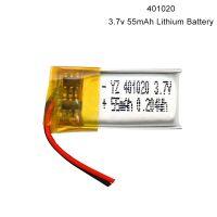 401020 55mAh 3.7V Lithium Polymer Rechargeable Battery for Bluetooth Headset Smart Watch Humidifier GPS Toy Over The Ear Headphones