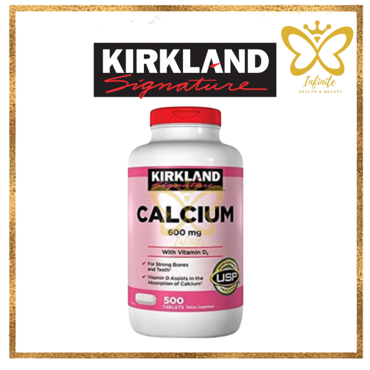 Kirkland Signature Calcium 600 Mg With Vitamin D3 500 Tablets Lazada Ph