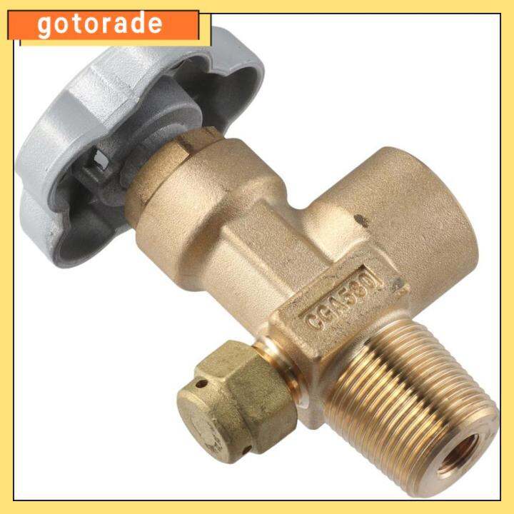 GOTORADE Brass Cylinder Valve CGA580 3/4" NGT Inert Gas Cylinder Valve