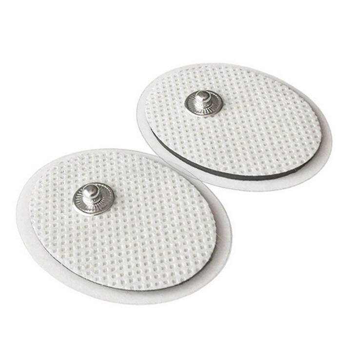 Replacement Small Oval Snap on Electrode Pads Cloth For Tens Pulse