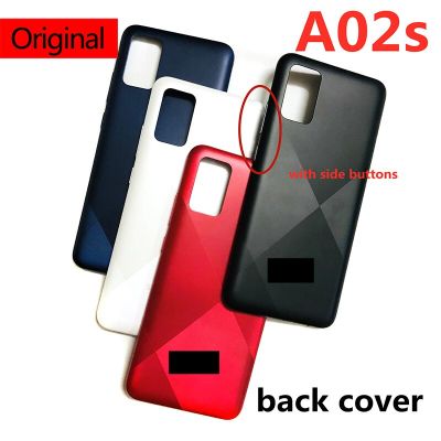 M02s A02s ดั้งเดิมสำหรับ Samsung Galaxy A025 A025M ฝาหลังแบตเตอรี่เคสโทรศัพท์บ้านประตูด้านหลังปุ่มแผงตัวถัง LHG3761อะไหล่