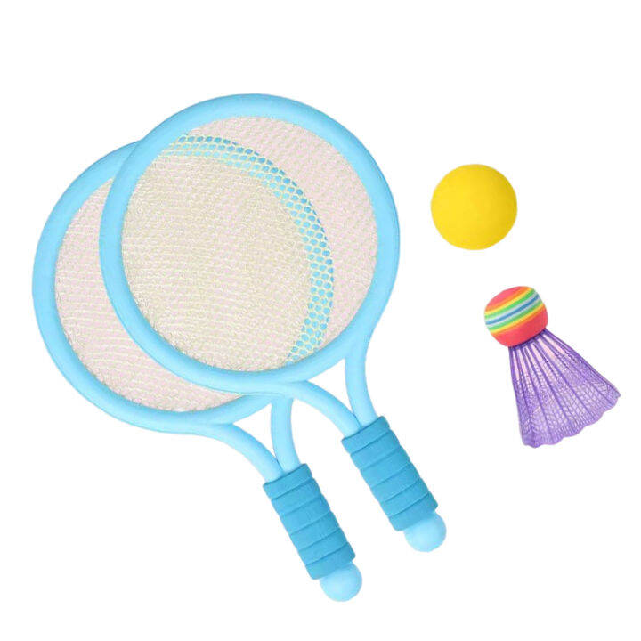 Kids Tennis Racket Ball Set Mini Badminton Mini Park Yard Practice ...