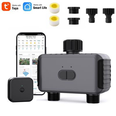 2 zone Smart Garden Watering Timer Wifi Automatic Drip Irrigation Controller Water Valve Garden Automatic Watering System